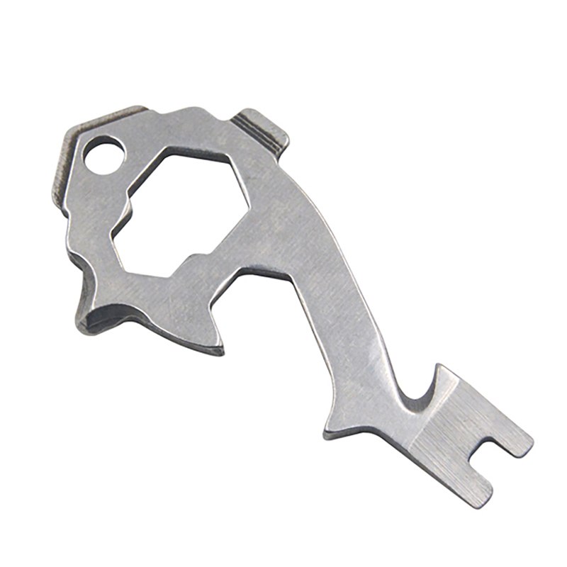 IronNest™ 20-in-1 Stainless Steel Multi Tool Keychain, Compact EDC Pocket Gear