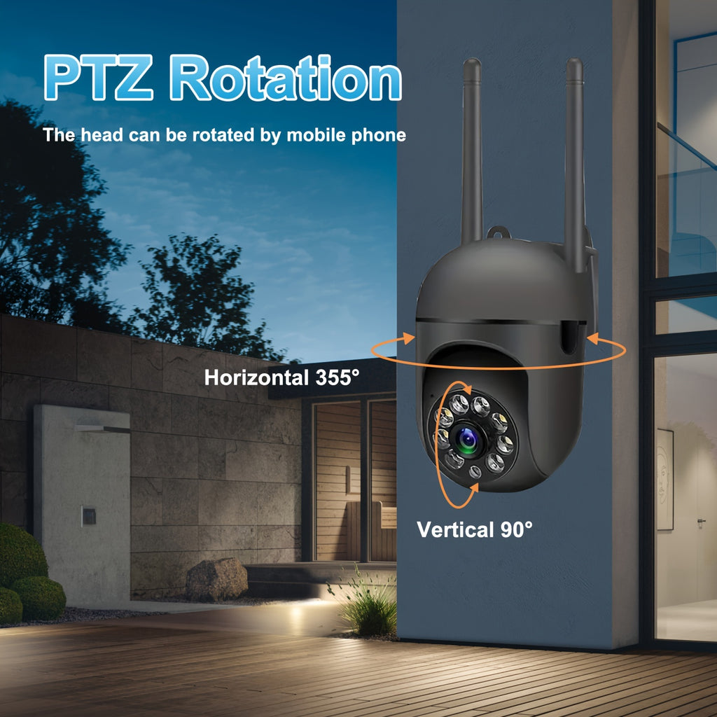 360 Wireless Camera Outdoor WiFi Night Vision Cam HD 1080P Home Security System