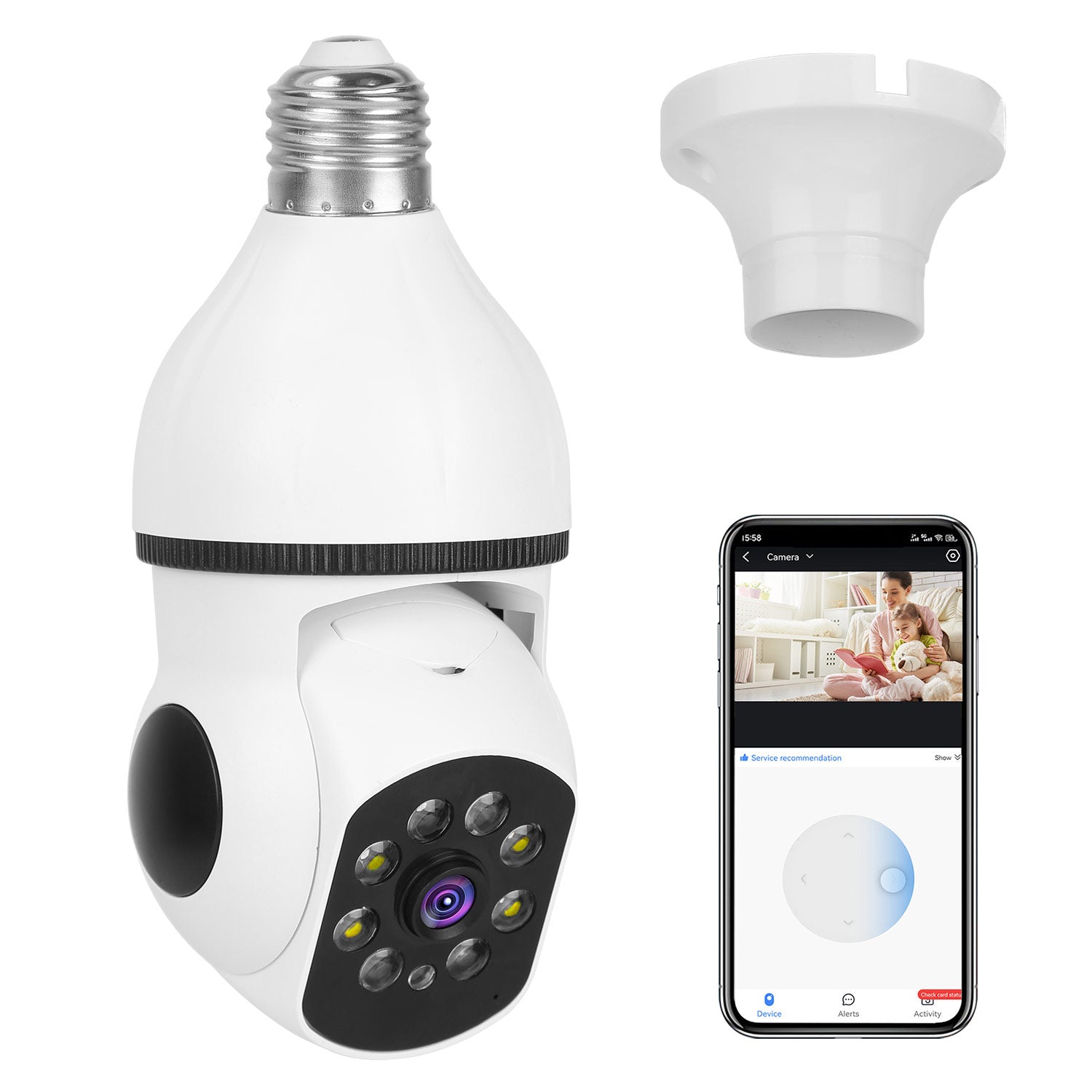 Camera  FHD WiFi IP Pan Tilt Security Surveillance Camera 1080P With Night Vision