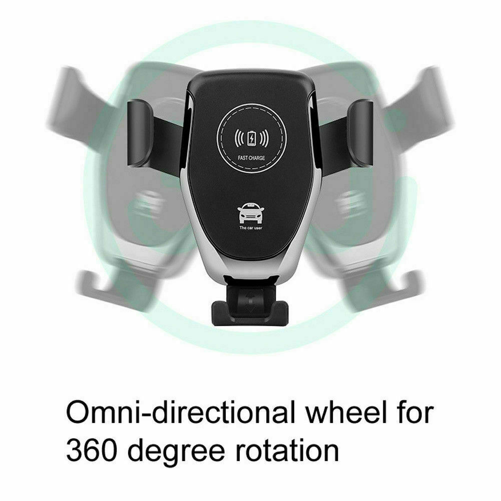 10W QI Wireless Fast Car Charger Mount Holder Stand
