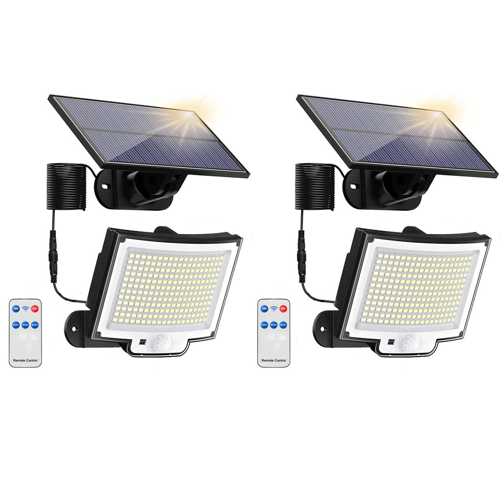 LEDs Outdoor Split Solar Wall Lights 2pcs