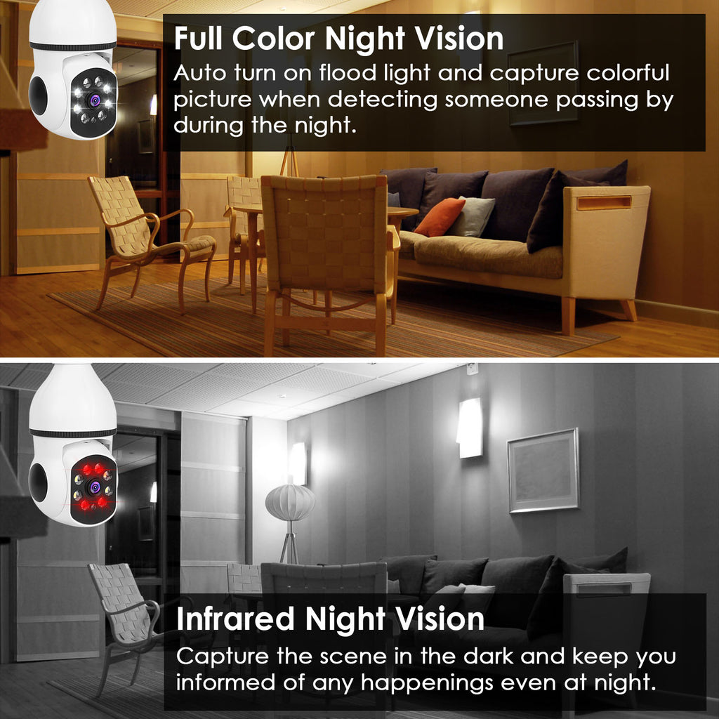 Camera  FHD WiFi IP Pan Tilt Security Surveillance Camera 1080P With Night Vision