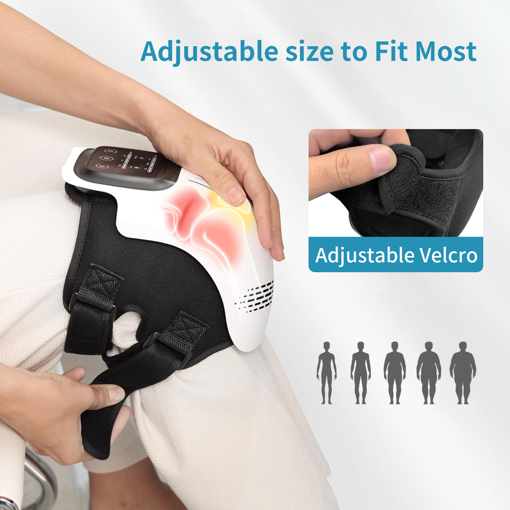 RELIVORA™ Intelligent Heated Knee Massager – Rechargeable Infrared & Vibration Pain Relief Device