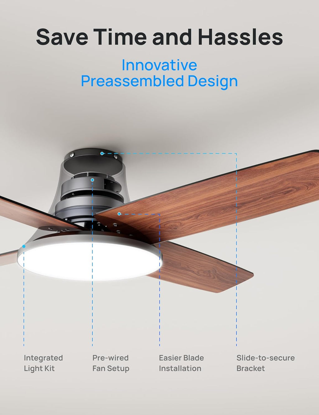 Dreo Ceiling Fan with Light – Smart, Quiet & Modern Cooling