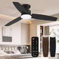 42” Modern Ceiling Fan with Light & Remote – Quiet DC Motor, 6 Speeds, Reversible