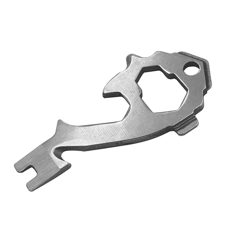 IronNest™ 20-in-1 Stainless Steel Multi Tool Keychain, Compact EDC Pocket Gear
