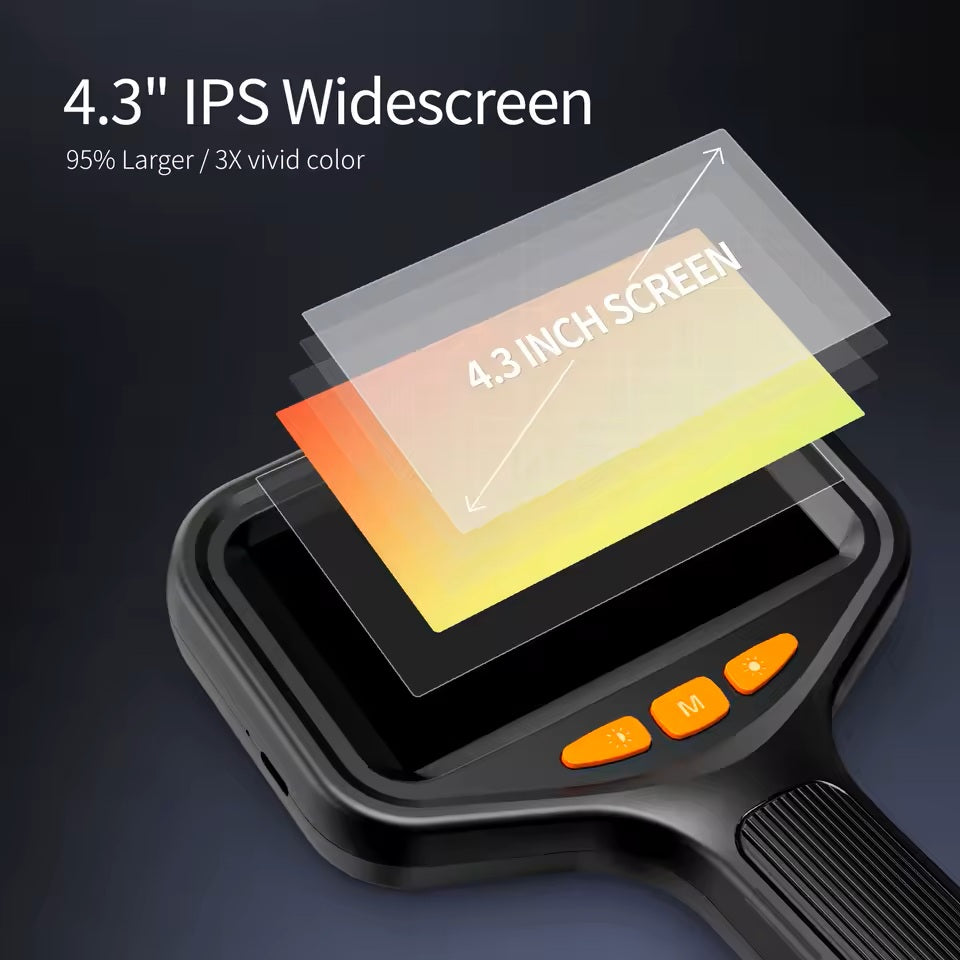 Inspectra™ Borescope with LED Lighting, HD Inspection Camera, Flexible Snake Camera for Automotive, Plumbing & Home Repair