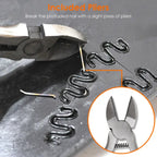 70W Plastic Welder Car Bumper Repair Kit Hot Stapler Welding Gun Plastic Repair Machine Soldering Tool With 200 Staples Pliers Cutter