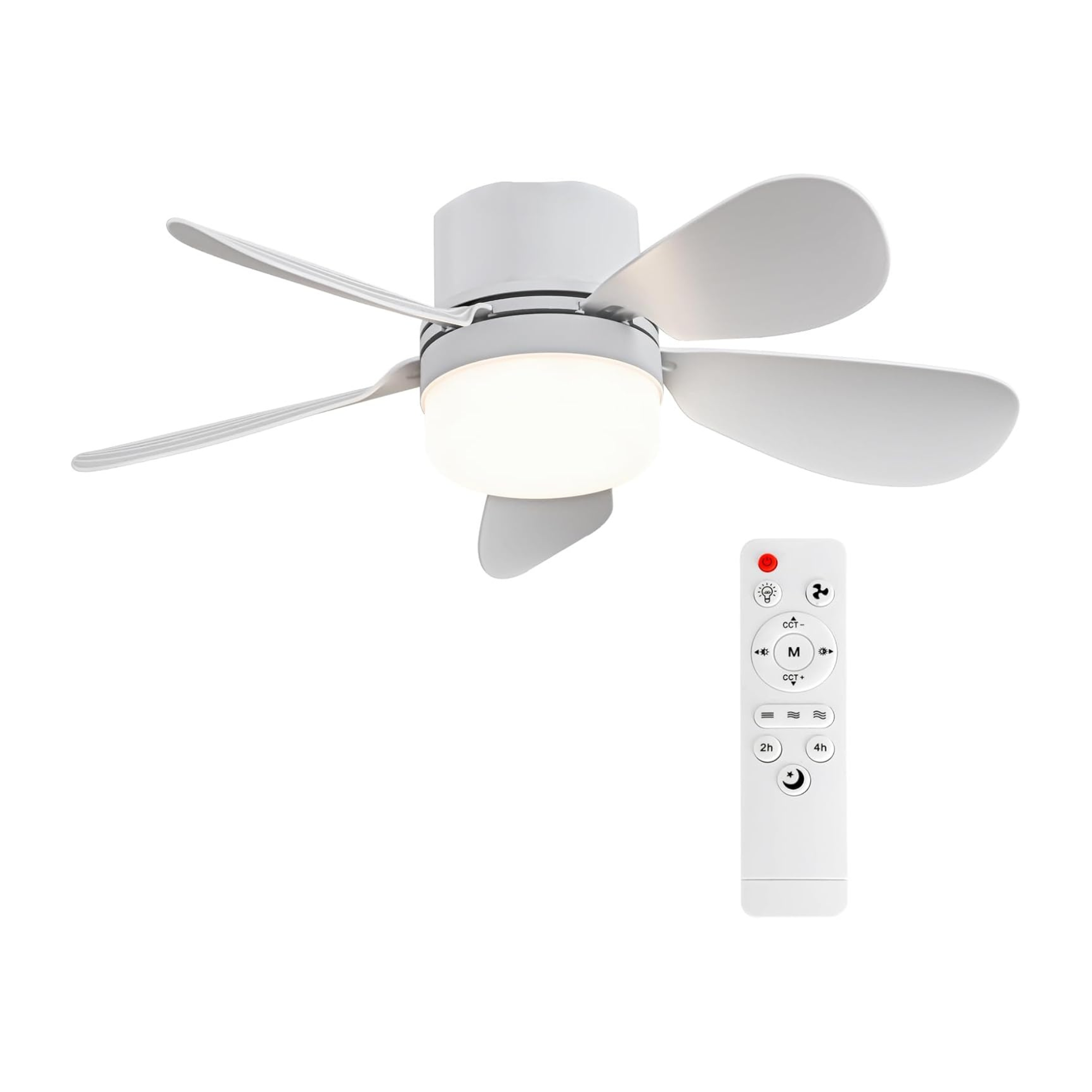 2-in-1 Socket Fan Light with Remote (E26/E27 Compatible)
