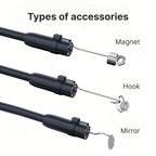 4.3-inch Industrial Endoscope 8mm HD Digital Inspection Camera IP67 Waterproof Rating Battery-Powered Ideal For Vehicle Maintenance, Machine Inspection, Blockage Removal, And Medical Equipment