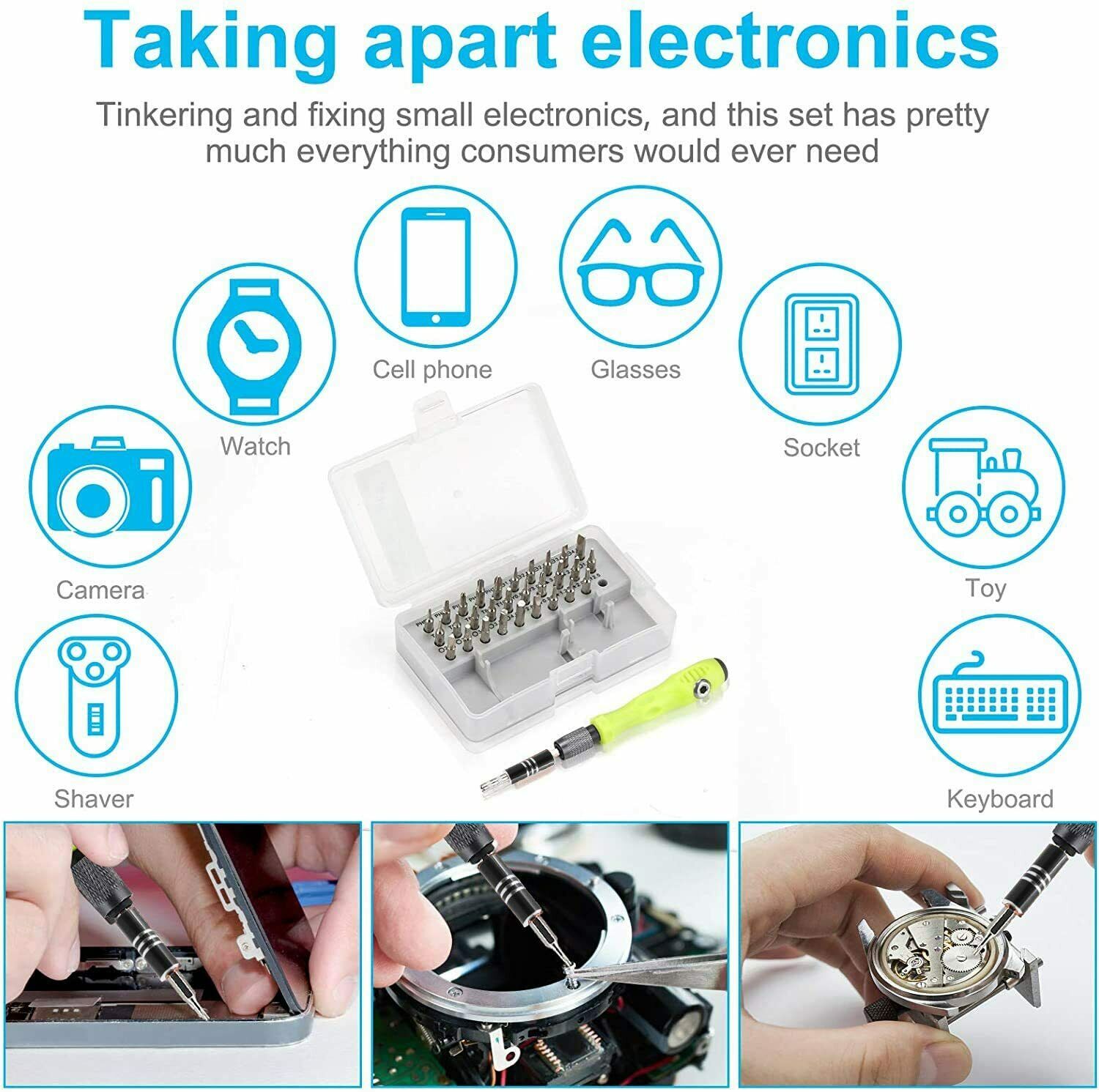 Magnetic Screwdriver Set Torx Driver 32 Pcs