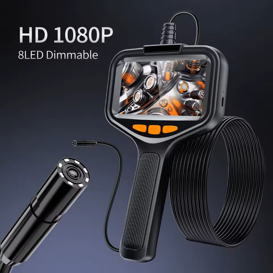 Inspectra™ Borescope with LED Lighting, HD Inspection Camera, Flexible Snake Camera for Automotive, Plumbing & Home Repair