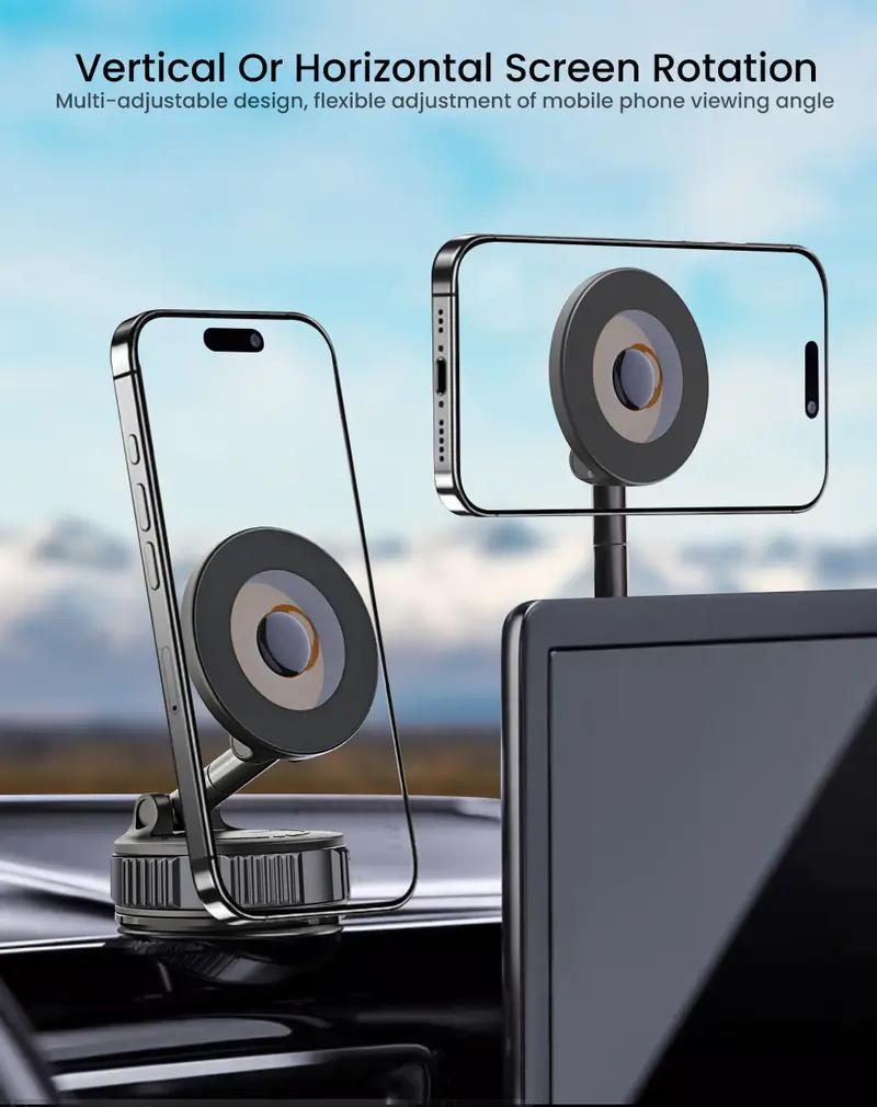 FlexMount™ Retractable Magnetic Car Phone Holder