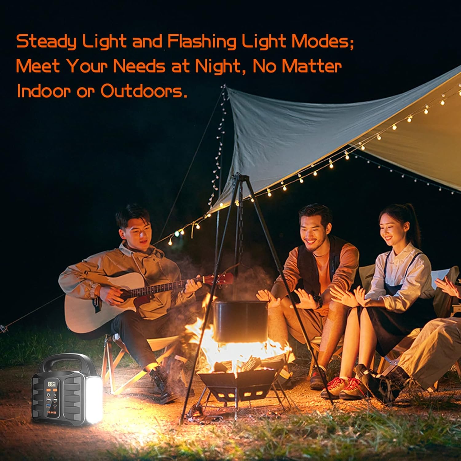 42000mAh 150W Portable Power Station, Solar Generator 110V AC DC Port