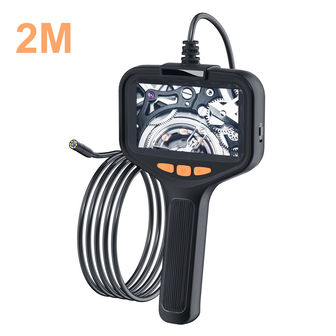 Borescope With Light, Industrial Endoscope Inspection Camera  With Light - 2,5,10m Snake Camera For Automotive, Aircraft, And Pipe Inspection - Portable Boroscope With Led Lighting For Clear Visual In