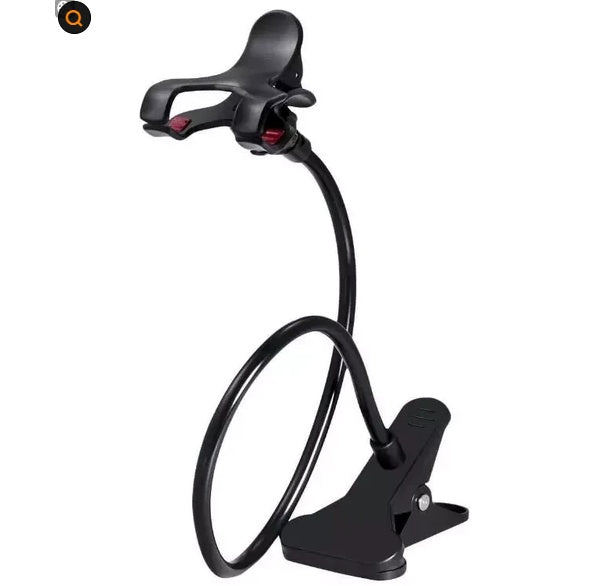 Universal Lazy Mobile Phone Gooseneck Stand Holder Flexible Bed Desk Table Clip