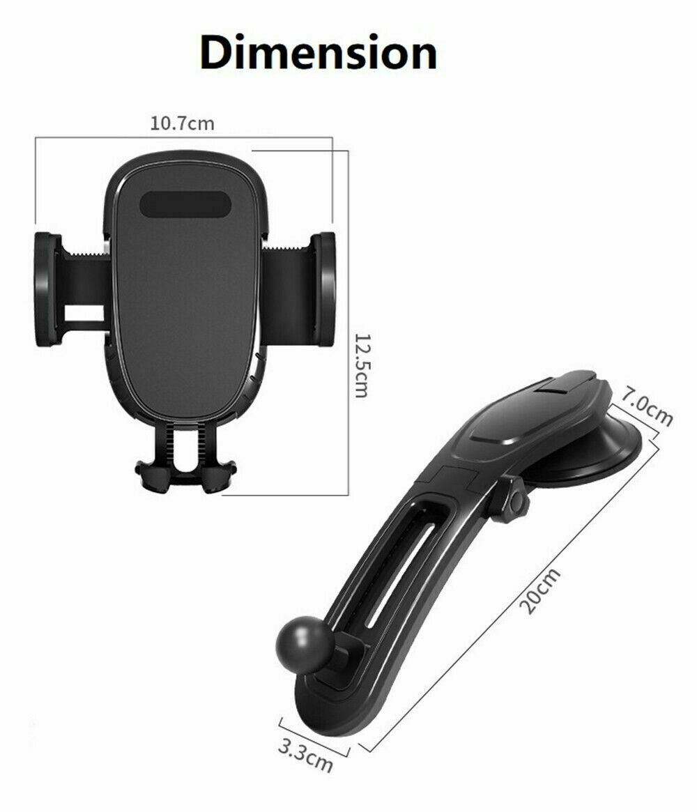 360 Rotatable Phone Mount Holder Car Dashboard
