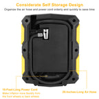 Tire Inflator 12V DC 120W 150PSI With LCD Electric Air Compressor 25L Per Min Large Air Flow