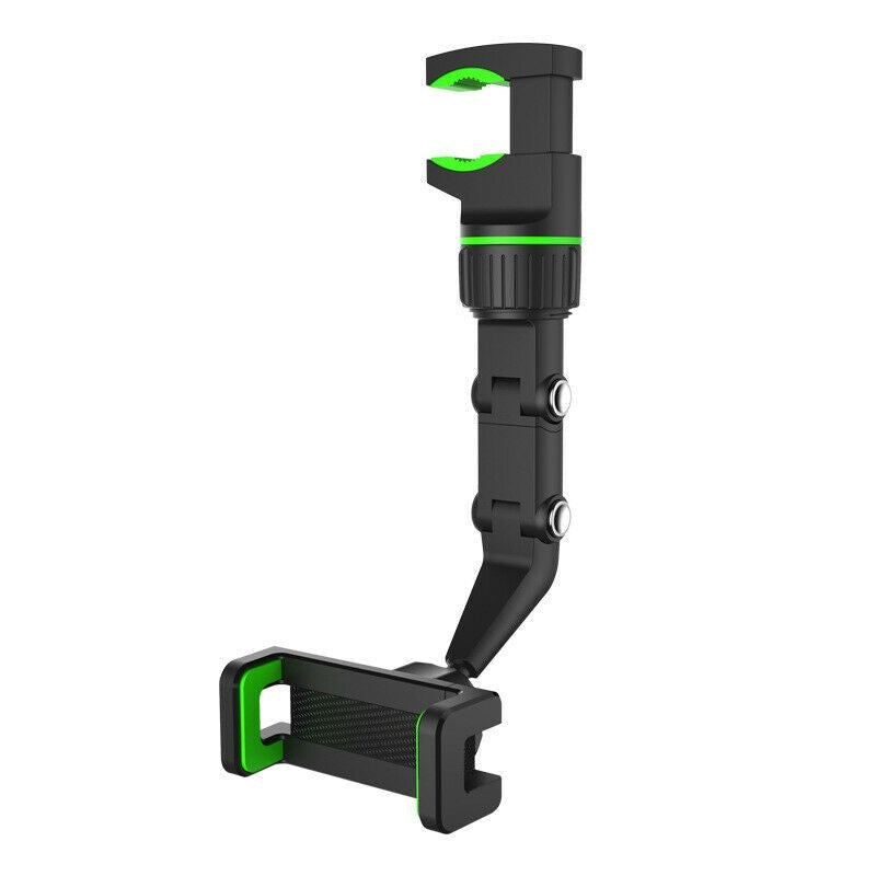 Car Rearview Mirror Rotation Adjustable Phone Holder Mount Multifunction